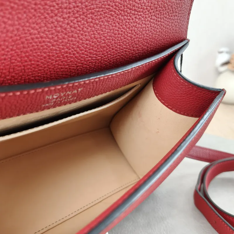 Moynat Crossbody Bag rejane Top Handle Crossbody Bag Red Calfskin Small 26 × 11 × 18 cm — detail view 15 of 16