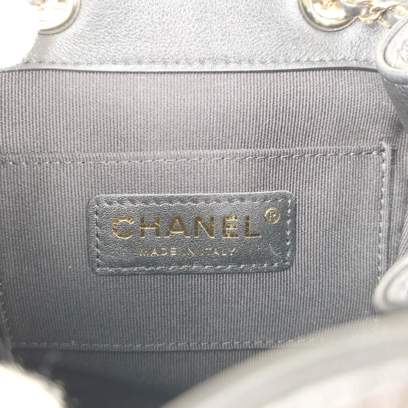 Chanel Backpack Duma Black Calfskin Small 18 × 12 × 18.5 cm — detail view 14 of 14