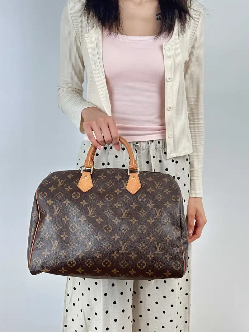 Louis Vuitton Top Handle Bag Speedy35 Edition-Monogram PVC 35 × 18 × 23 cm — on-model view 1 of 2