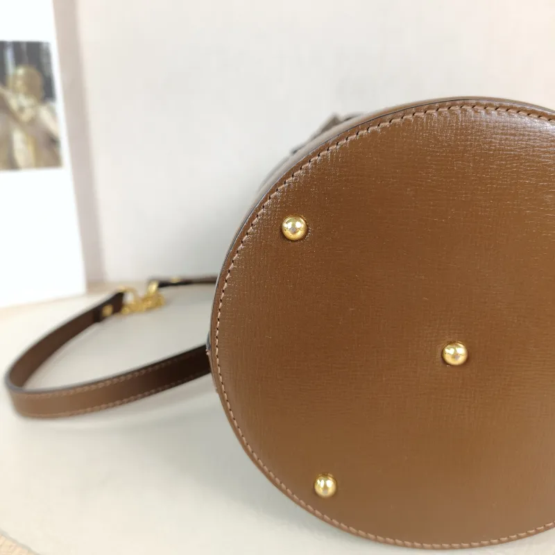 GUCCI Top Handle Bag Horsebit 1955Collection Bucket Bag White PVC Small 14 × 14 × 19 cm — detail view 6 of 10