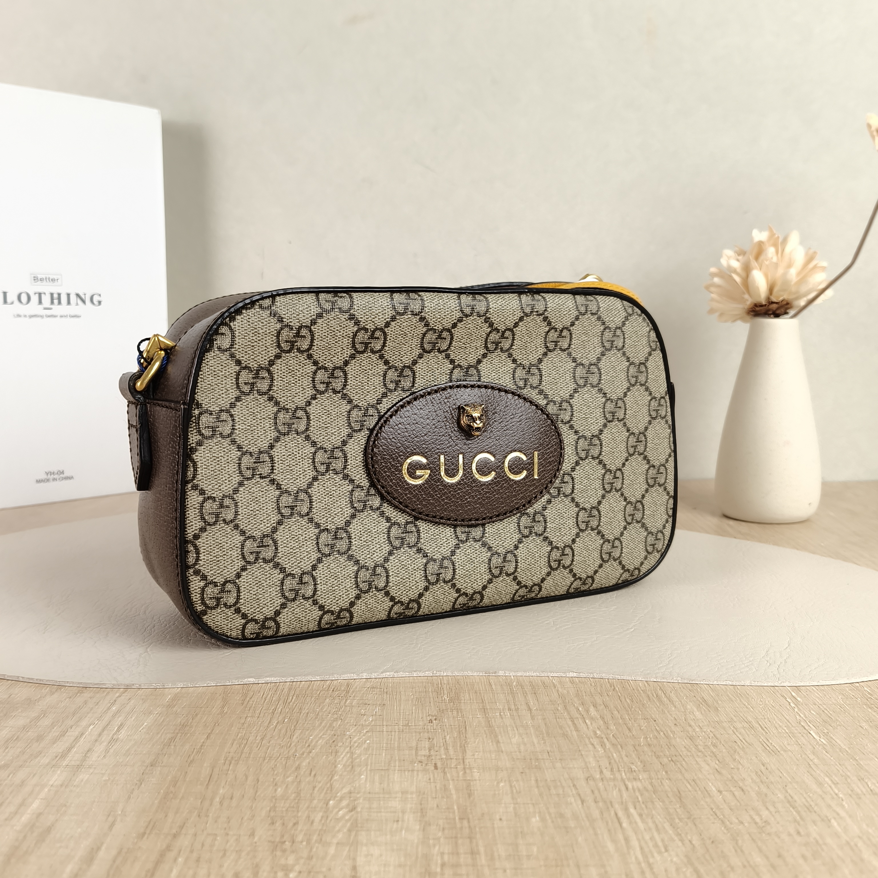 GUCCI Crossbody Bag Neo Vintage Camera Bag Monogram PVC Medium24 × 7 × 14.5 cm — cover view 4 of 5