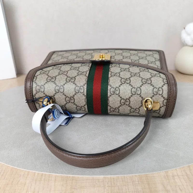 GUCCI Top Handle Bag Ophidia GG Messenger Bag Monogram PVC Medium25 × 7 × 17.5 cm — detail view 1 of 13