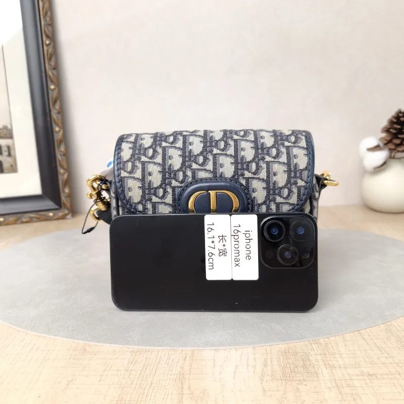 DIOR Crossbody Bag Bobby Blue Canvas Small18 × 5 × 14 cm — cover view 5 of 5
