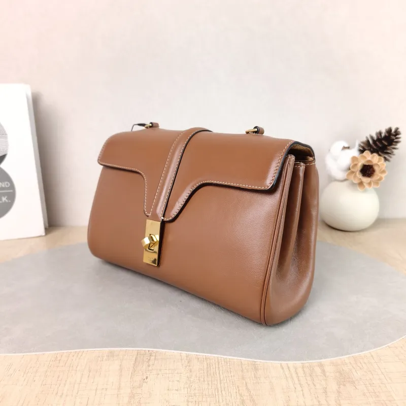 CELINE Shoulder Bag Soft 16Shoulder Bag Caramel Calfskin Small 23 × 9 × 15 cm — cover view 2 of 5