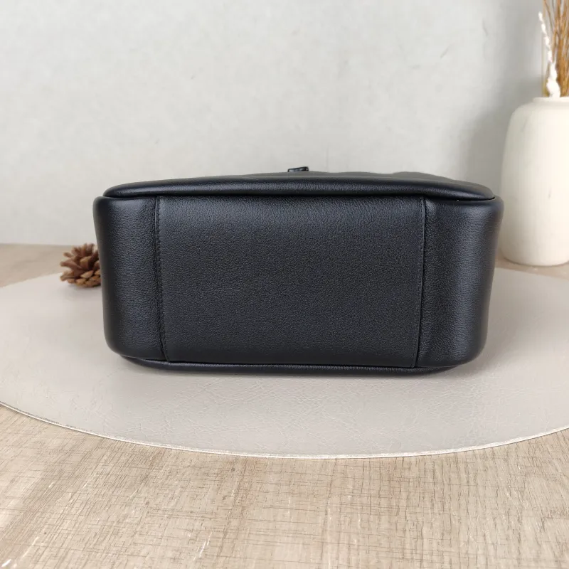 SAINT LAURENT Shoulder Bag LE 5 À 7 Hobo Black Calfskin Small 22 × 8.5 × 23 cm — cover view 4 of 5
