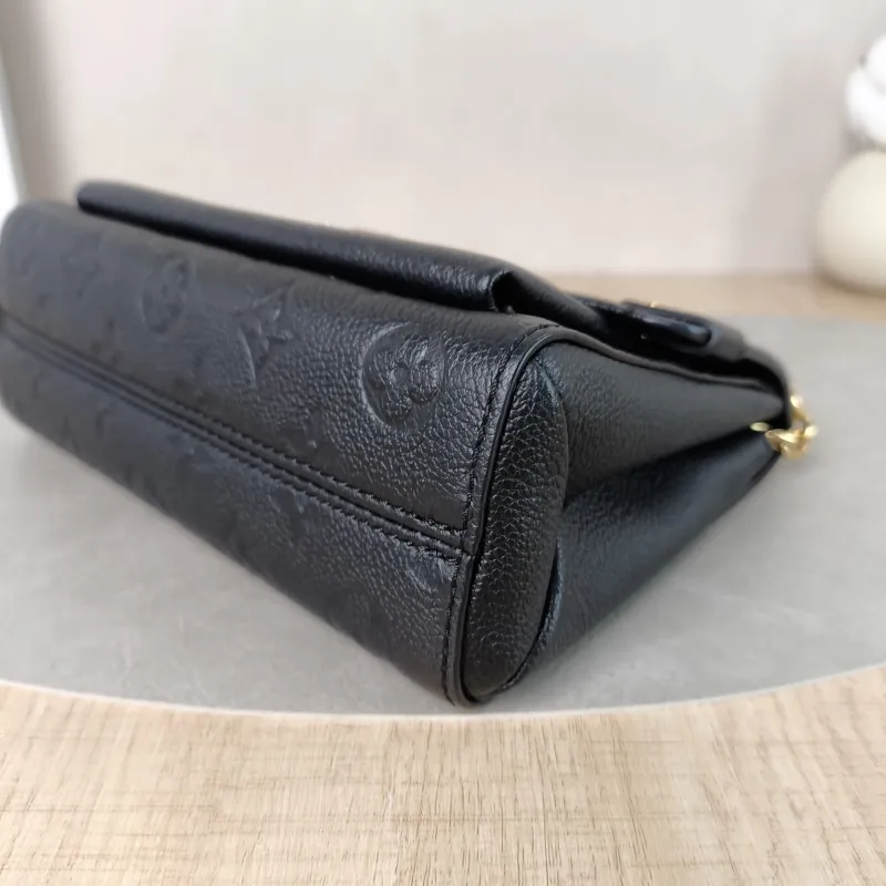 Louis Vuitton Shoulder Bag VAVIN Black Empreinte Embossed Calfskin BB20.5 × 8 × 15.5 cm — detail view 6 of 13