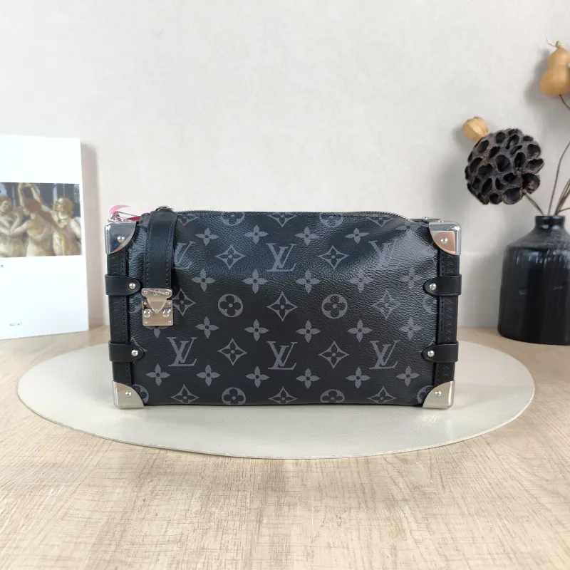 Louis Vuitton Crossbody Bag Side Trunk East West Box Monogram PVC Medium 28 × 7 × 15 cm