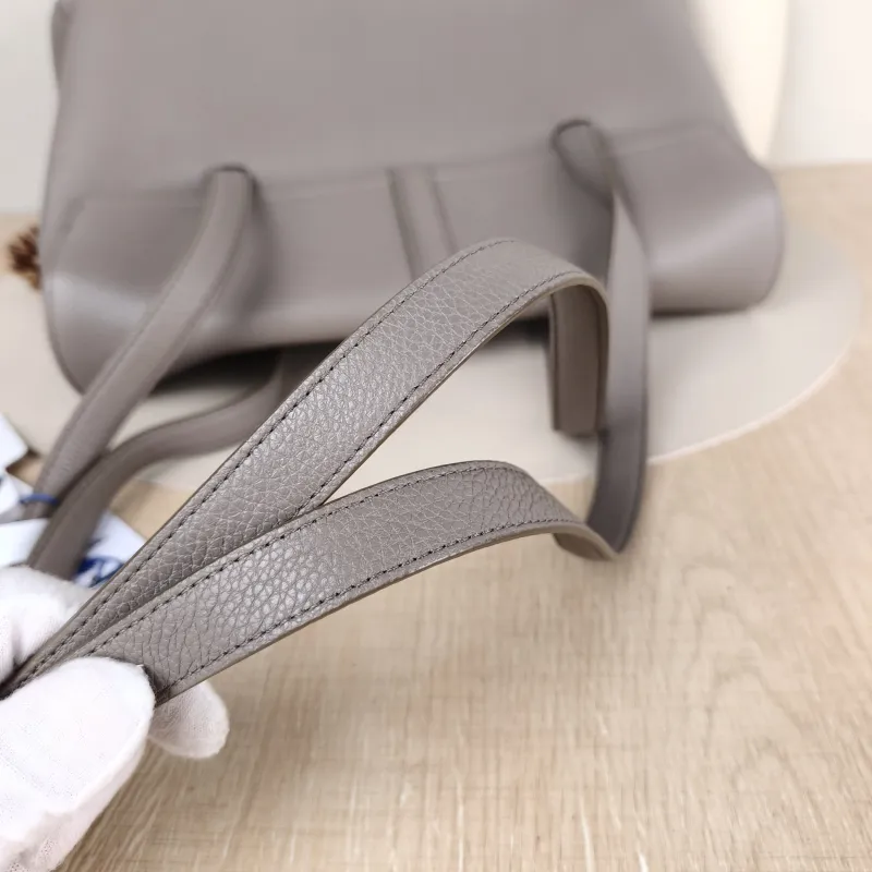 CELINE Shoulder Bag Soft 16Shoulder Bag Grey Calfskin Medium 32 × 15 × 24 cm — detail view 10 of 10