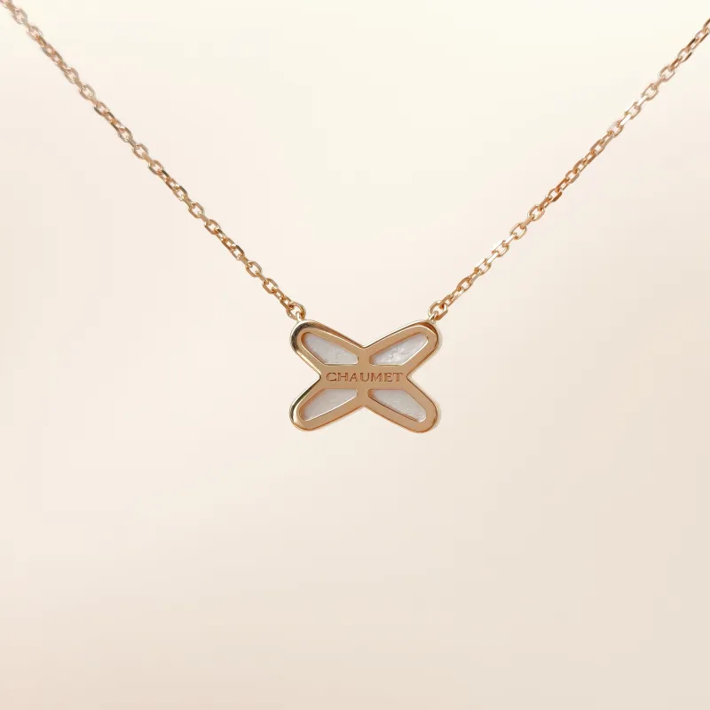 CHAUMET Necklace Jeux de Liens · Collection · Necklace Diamond18KR ose Gold One Size 40cm — cover view 5 of 13