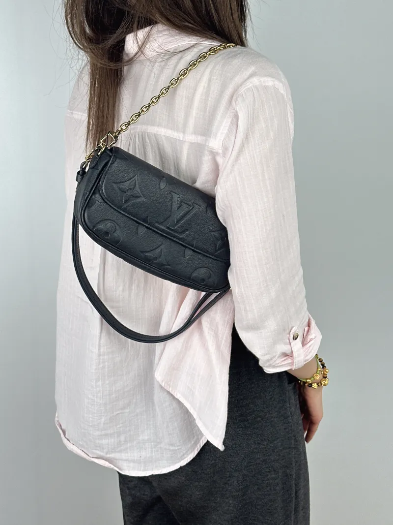 Louis Vuitton Crossbody Bag IVY Black Empreinte Embossed Calfskin Small 23.5 × 4.3 × 12 cm — on-model view 2 of 2