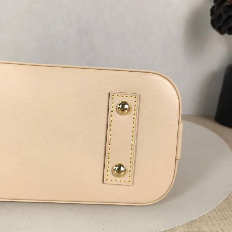 Louis Vuitton Top Handle Bag Alma BB Yellow White Canvas BB 23.5 × 11.5 × 17.5 cm — detail view 9 of 13