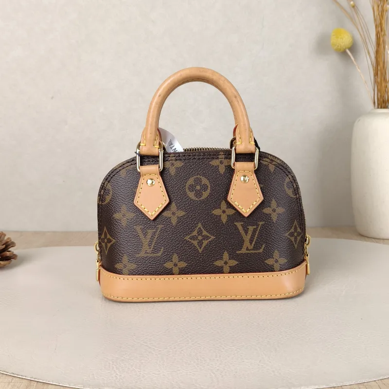 Louis Vuitton Crossbody Bag Alma Nano Monogram PV Cnano18 × 8 × 12 cm