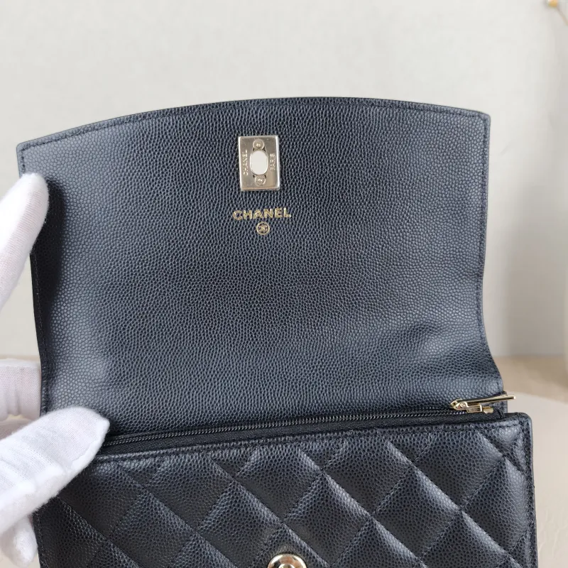 Chanel Backpack Backpack Black Grained Calfskin One Size18.2 × 5 × 14 cm — detail view 6 of 11