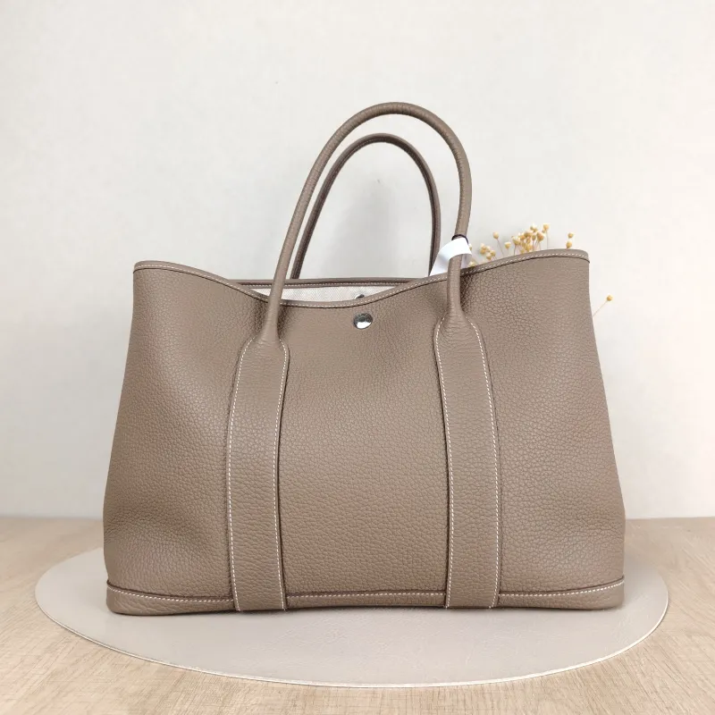 Hermès Top Handle Bag Garden Party 36 36 Negonda Calfskin Large 36 × 17 × 26 cm U