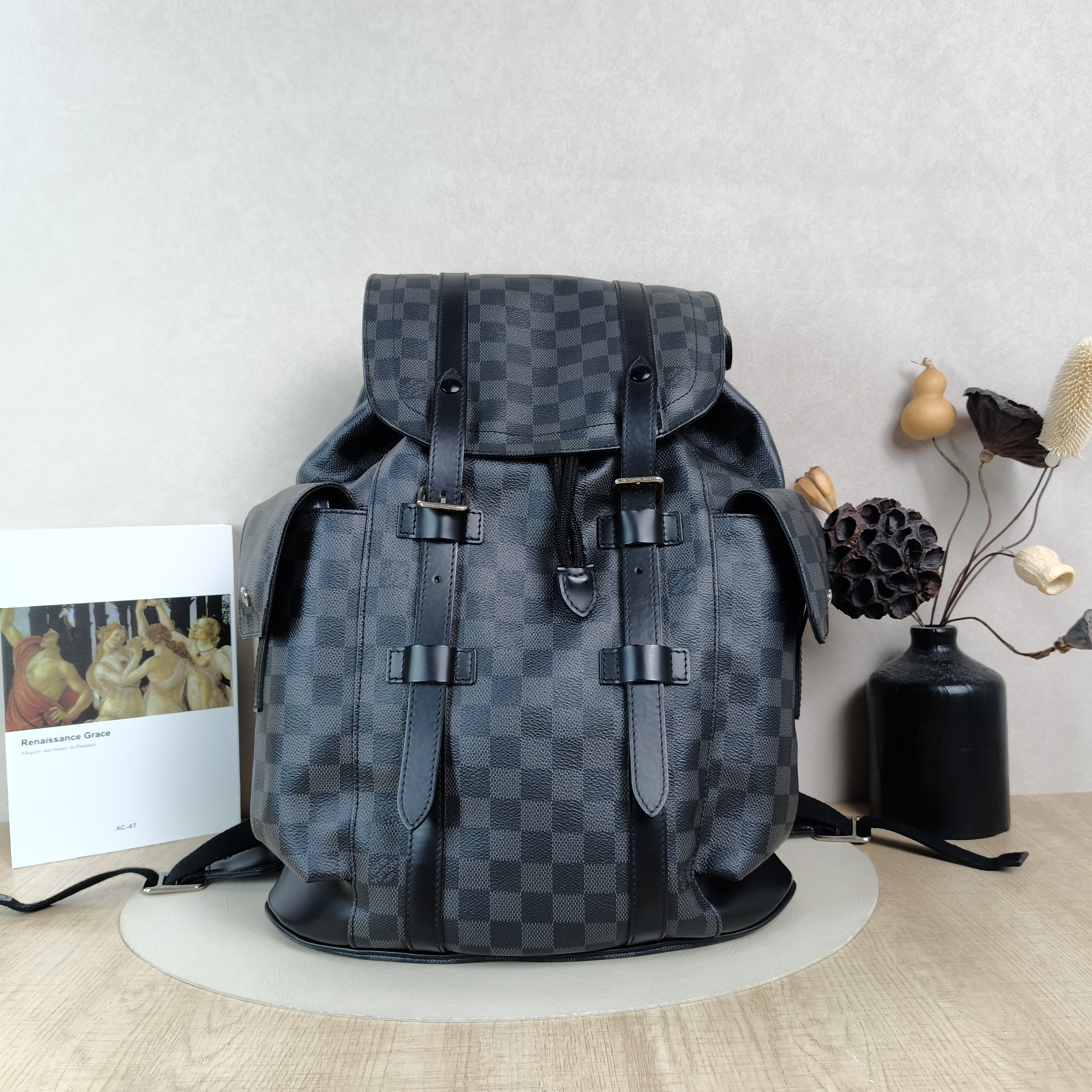 Louis Vuitton Backpack Christopher Backpack PVC Medium38 × 12.5 × 44 cm