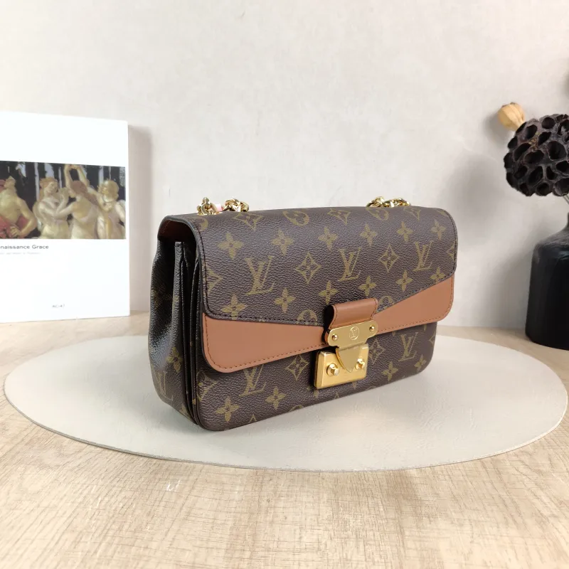 Louis Vuitton Crossbody Bag Marceau Chain Bag Caramel PVC · Calfskin One Size 24.5 × 6.5 × 15 cm — cover view 4 of 5