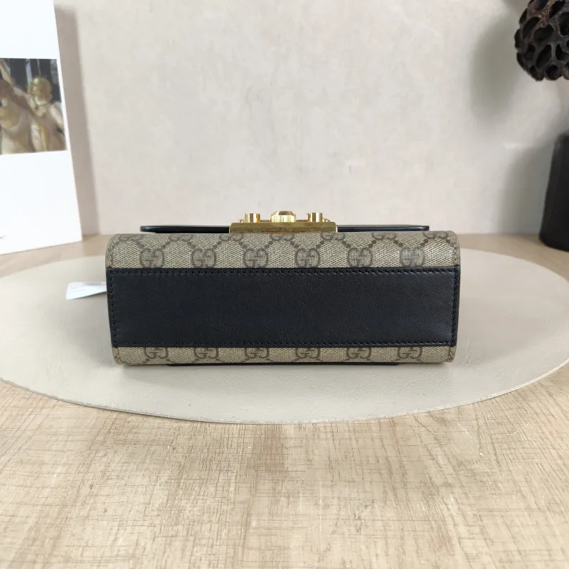 GUCCI Crossbody Bag Padlock Monogram PVC Small 20.5 × 7.5 × 13 cm — cover view 2 of 6