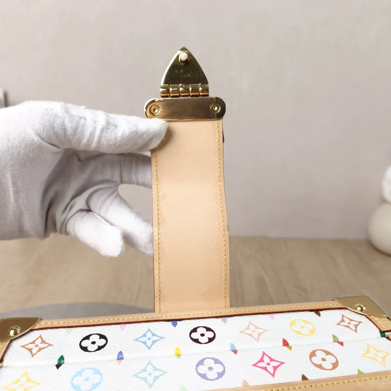 Louis Vuitton Crossbody Bag PETITE MALLE Box Multicolore PVC Mini 20 × 6 × 12.5 cm — detail view 7 of 14