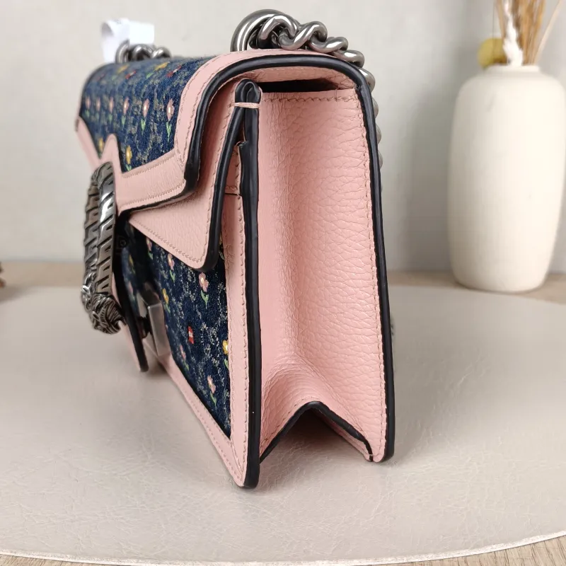 GUCCI Shoulder Bag Dionysus Embroidered Colorblock Small 25 × 7 × 13.5 cm — detail view 2 of 14