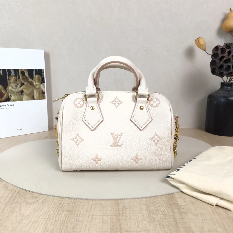 Louis Vuitton Crossbody Bag Speedy20Beige · Pink Empreinte Embossed Calfskin Small20.5 × 12 × 13.5 cm — cover view 5 of 6
