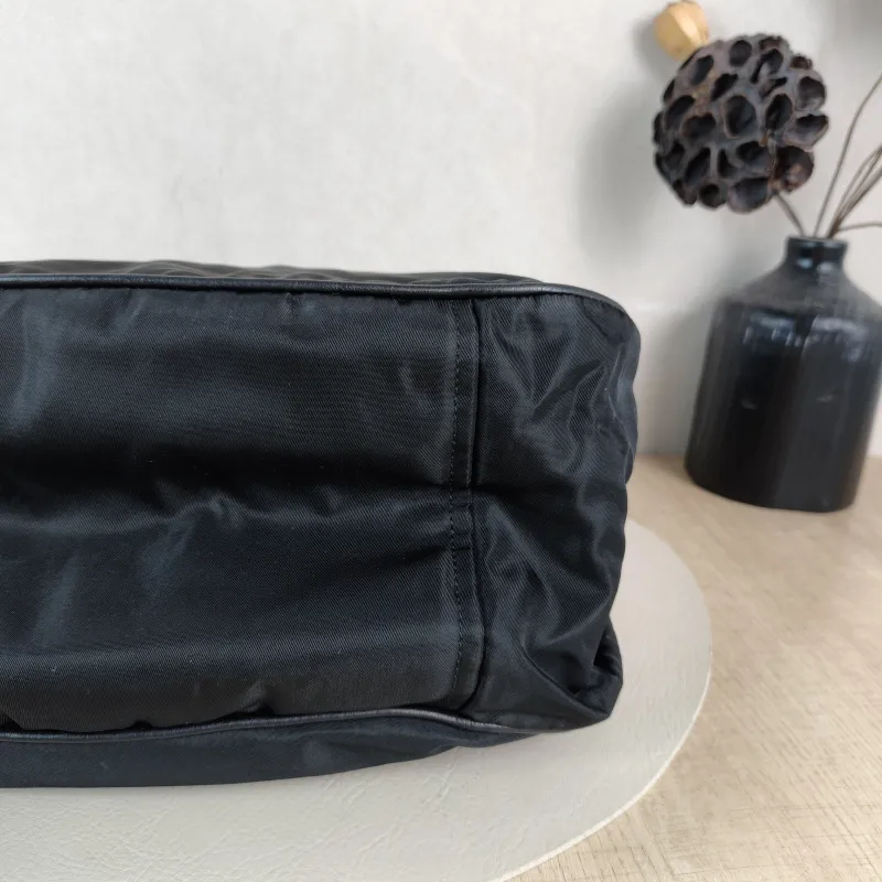 PRADA Top Handle Bag Nylon Black Nylon One Size 32 × 16 × 29 cm — detail view 8 of 10