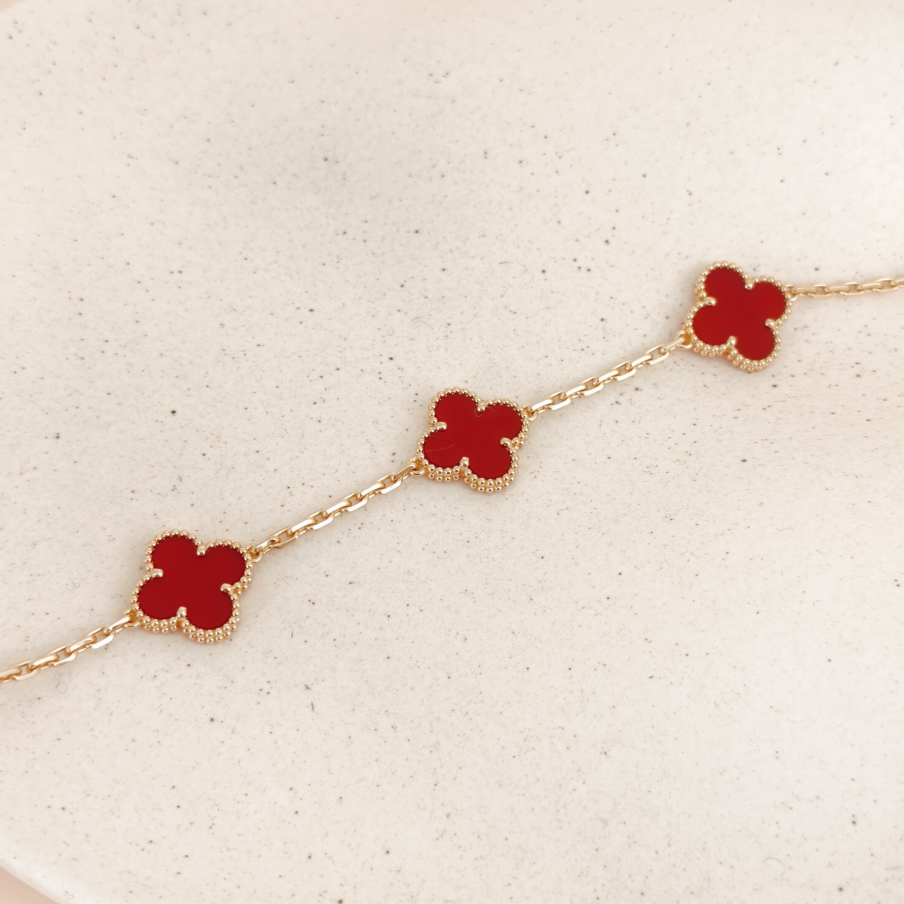 Van Cleef & Arpels Bracelet Alhambra Alhambra Collection Five-Motif Bracelet 18KY ellow Gold Vintage Small19cm — cover view 5 of 8