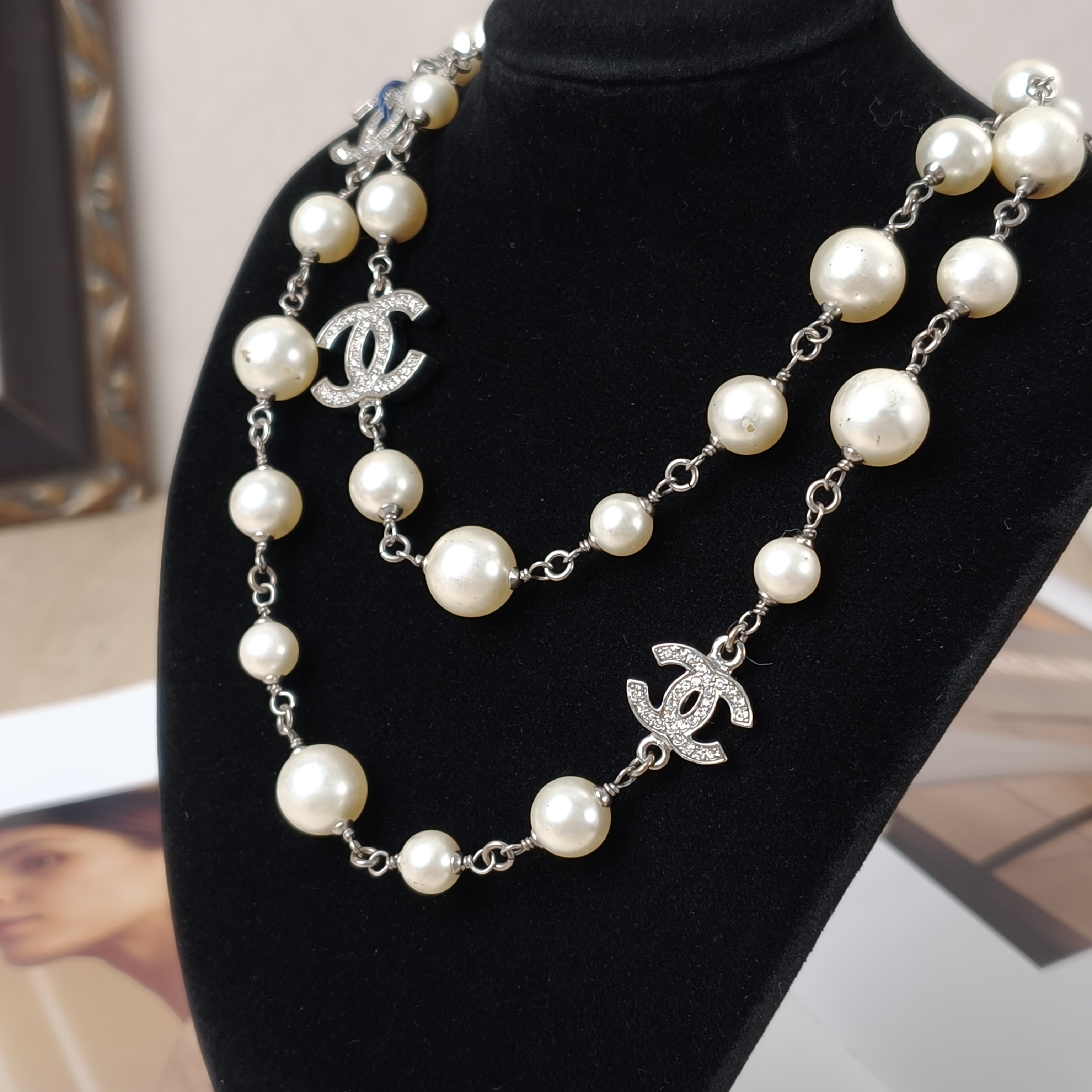 Chanel Necklace Necklace Silver One Size102cm One Size — cover view 10 of 10