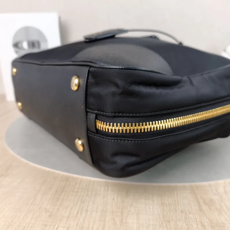 PRADA Top Handle Bag Black Nylon One Size 35 × 9 × 21 cm — detail view 10 of 13