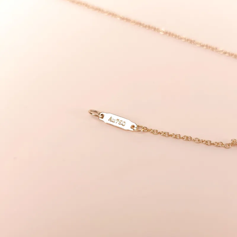 Tiffany&Co. Necklace Keys Collection Pavé Diamond Necklace Rose Gold Diamond18KR ose Gold One Size 40cm — cover view 8 of 11
