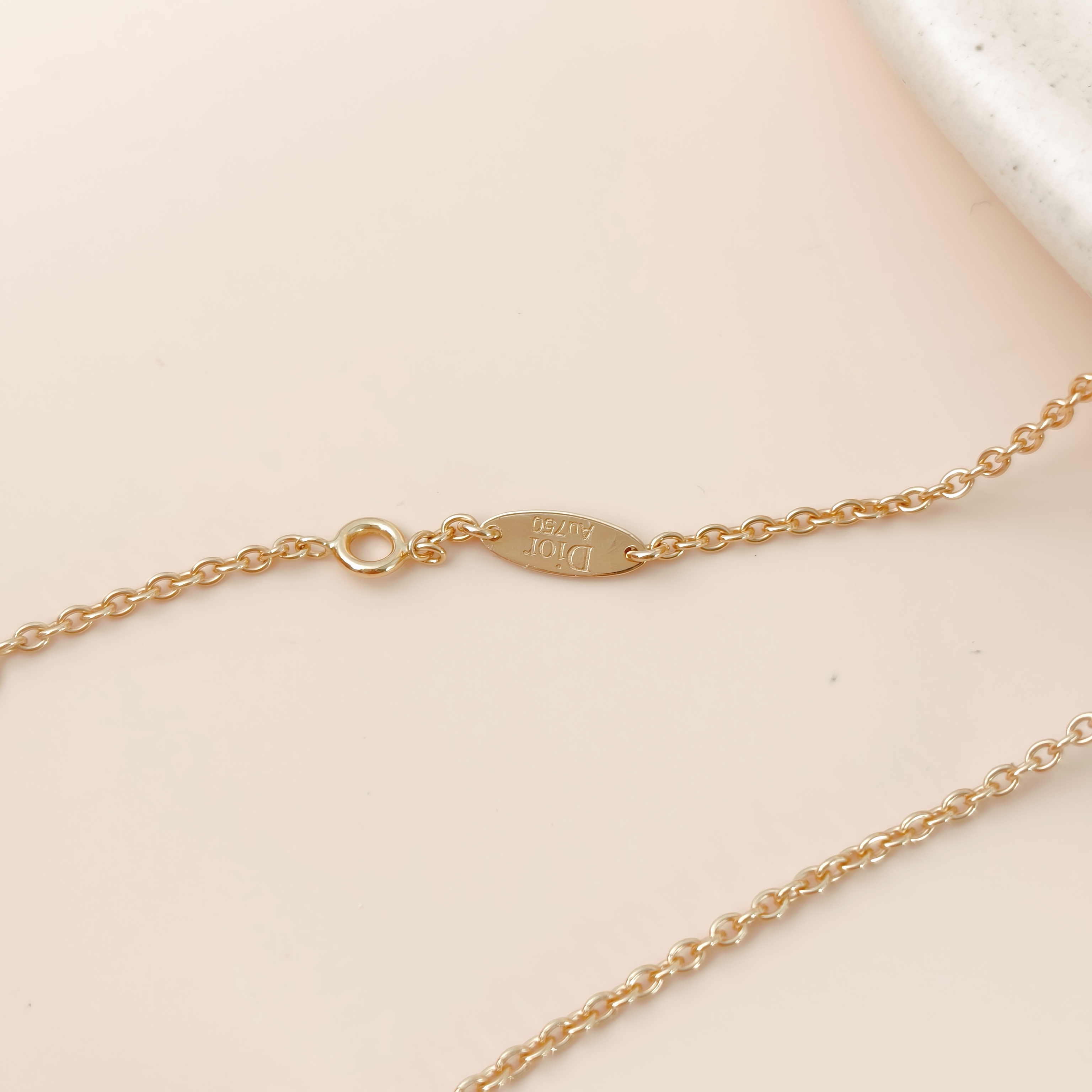 DIOR Necklace Rose des Vents Necklace 18KY ellow Gold Diamond One Size42cm — cover view 6 of 12