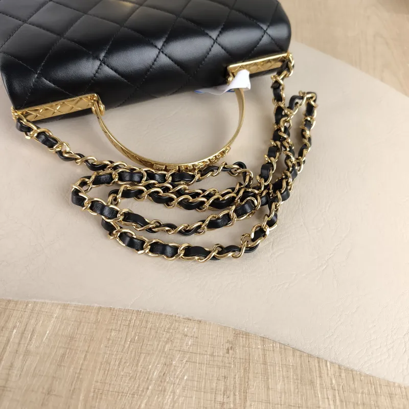 Chanel Crossbody Bag 24c mini Black Lambskin One Size 20.5 × 6 × 14 cm — detail view 1 of 13