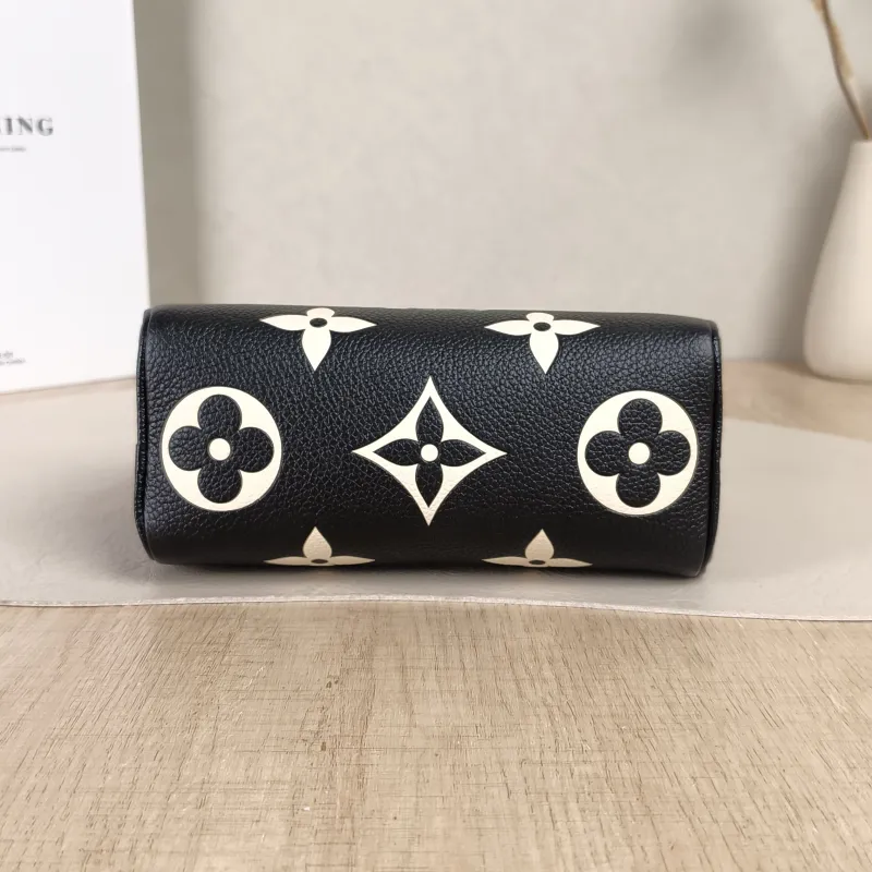 Louis Vuitton Crossbody Bag Speedy Nano Black · White Empreinte Embossed Calfskin Monogramnano16 × 7.5 × 10 cm — cover view 5 of 6