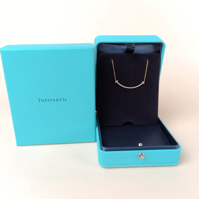 Tiffany&Co. Necklace TC ollection Smile Necklace Gold 18K Diamond Small 40cm — cover view 2 of 10