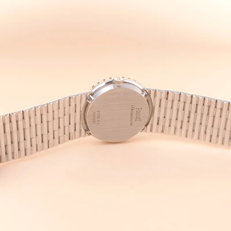 PIAGET Watch Pavé Diamond Vintage Silver White Gold One Size 18KW hite Gold 24 — cover view 6 of 7
