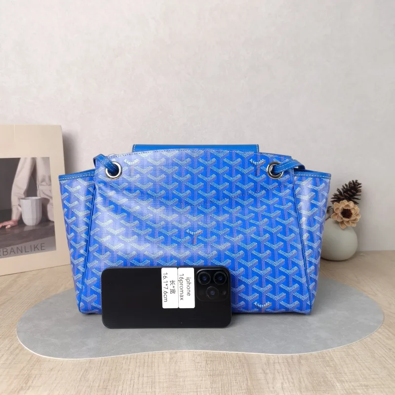 GOYARD Shoulder Bag Rouette Shoulder Bag Blue PVC Small 31 × 14 × 23 cm — cover view 2 of 5