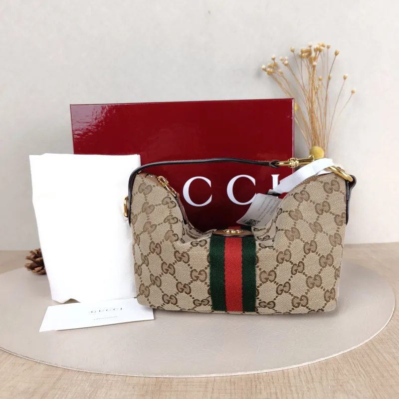 GUCCI Top Handle Bag vanity Vanity Case Bag Monogram Canvas Mini 19 × 9 × 10 cm — cover view 6 of 6