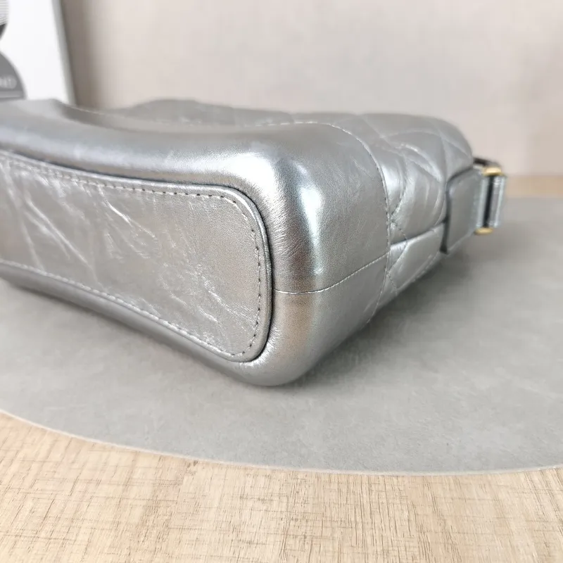 Chanel Crossbody Bag Gabrielle Gabrielle Bag Silver CC alfskin Small20 × 8 × 15 cm — detail view 13 of 13
