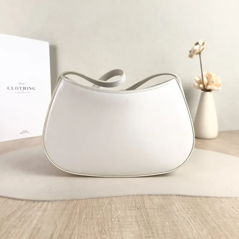 CELINE Shoulder Bag tilly White Calfskin Medium 22 × 4 × 13.5 cm — cover view 5 of 5
