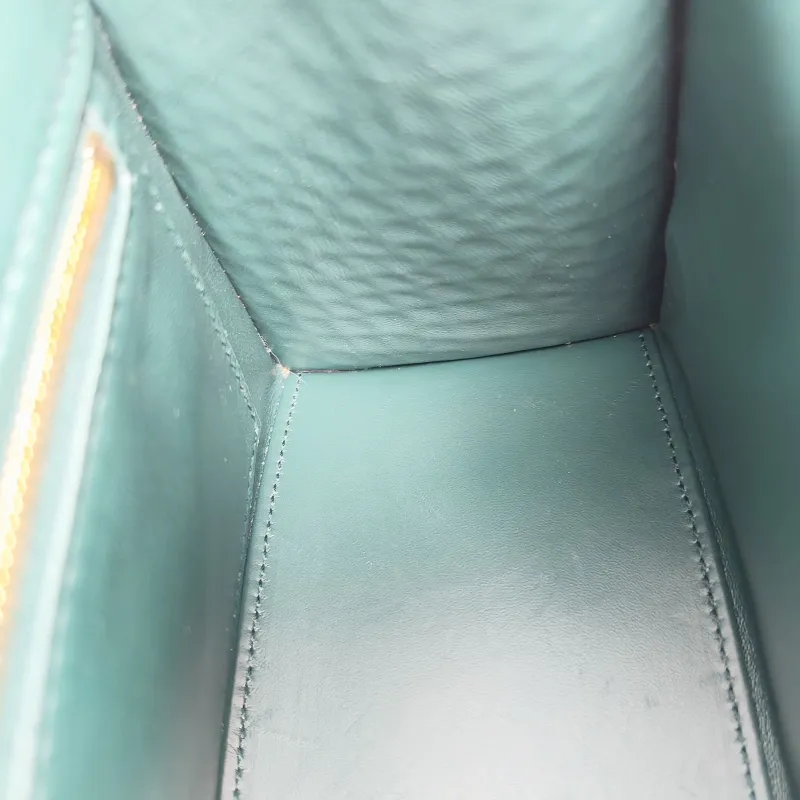 BALENCIAGA Crossbody Bag Hourglass Hourglass Bag Green Calfskin Small23 × 10 × 14 cm — detail view 1 of 14