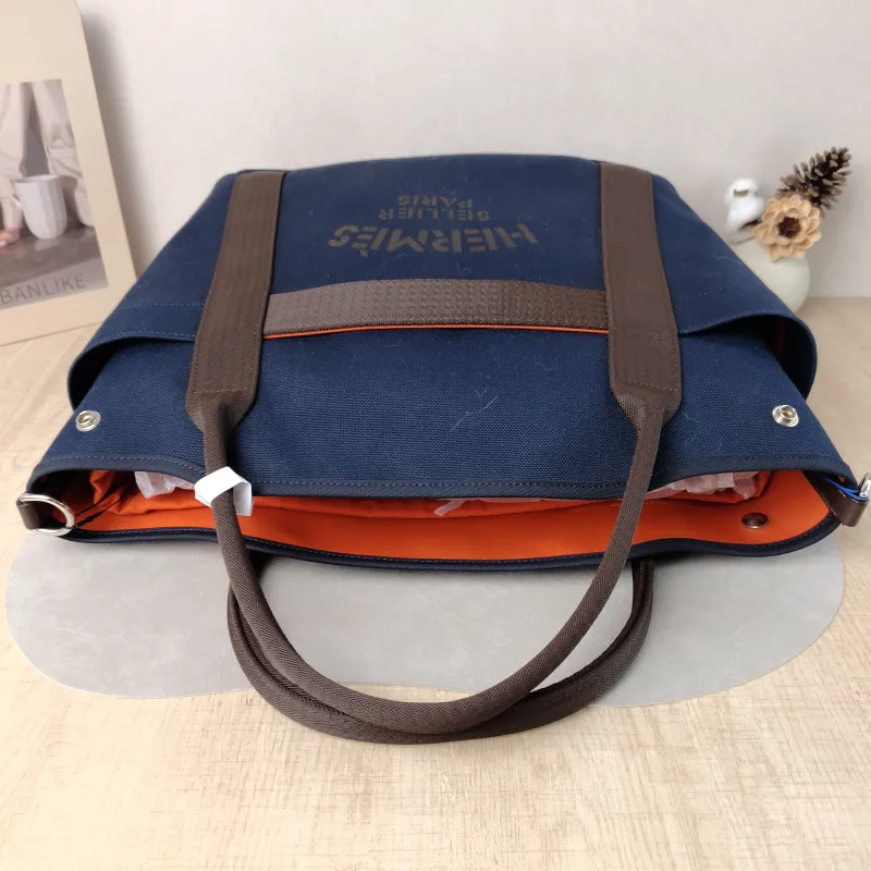 Hermès Top Handle Bag Top Handle Bag Canvas One Size 39 × 15 × 35 cm B — detail view 7 of 15