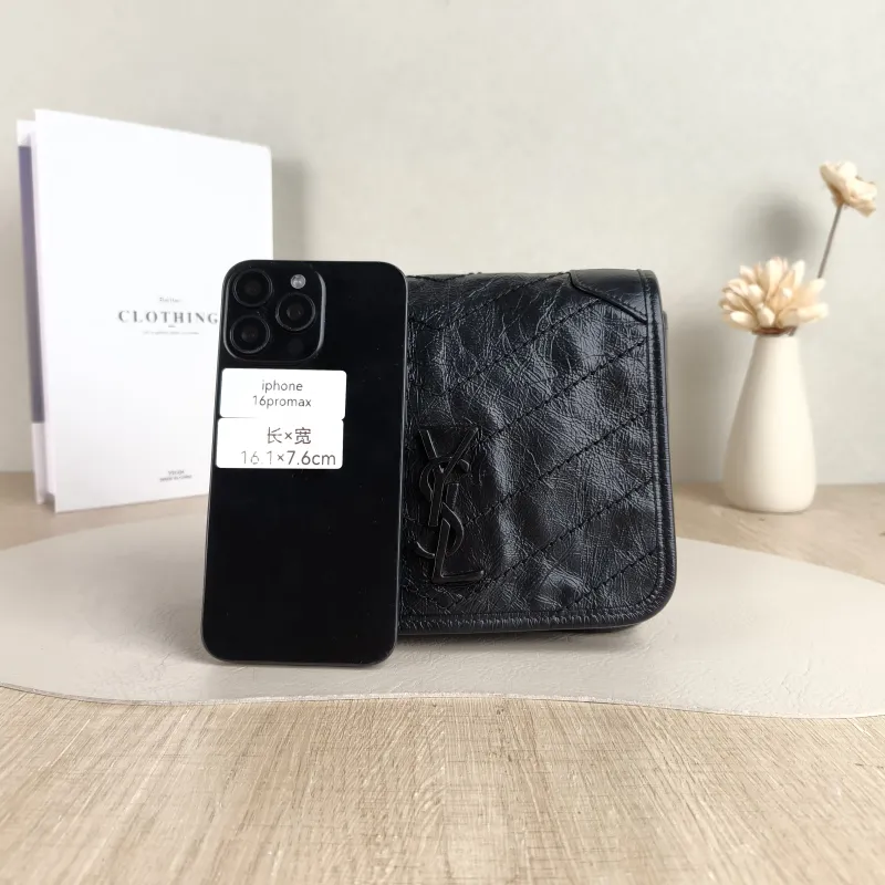 SAINT LAURENT Crossbody Bag Niki Chain Bagwoc Black Waxed Leather Calfskin Mini 19 × 5 × 16 cm — cover view 3 of 5
