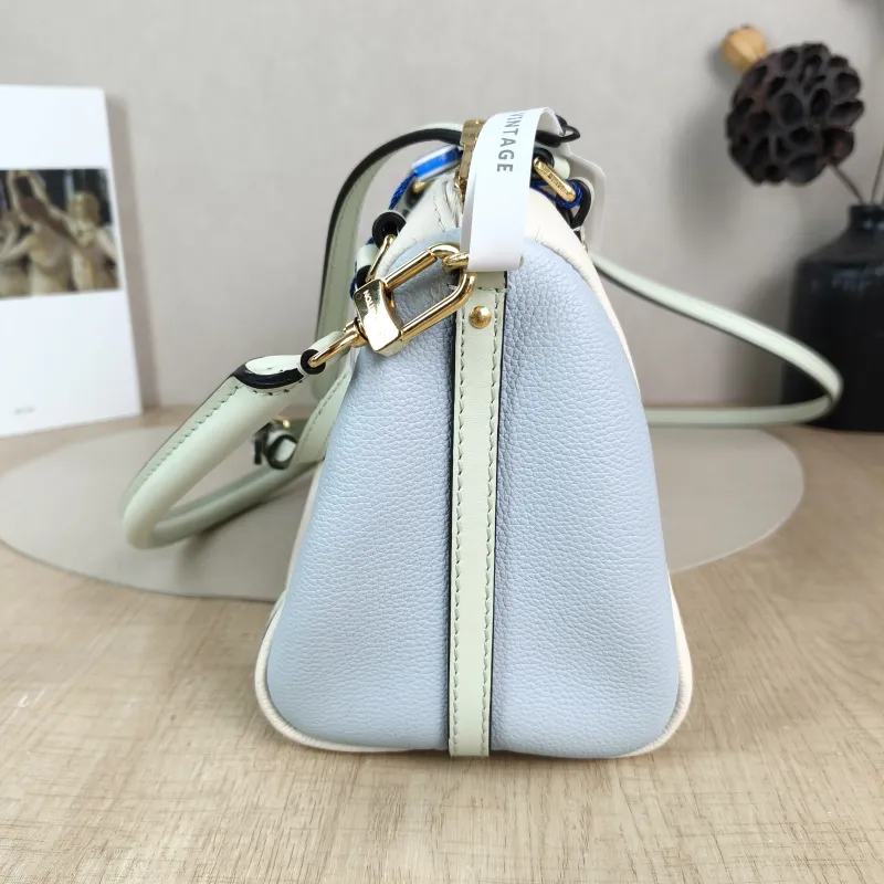 Louis Vuitton Shoulder Bag EXPRESS Shoulder Bag White · Blue Green Calfskin Small 26 × 13.5 × 17 cm — detail view 9 of 11