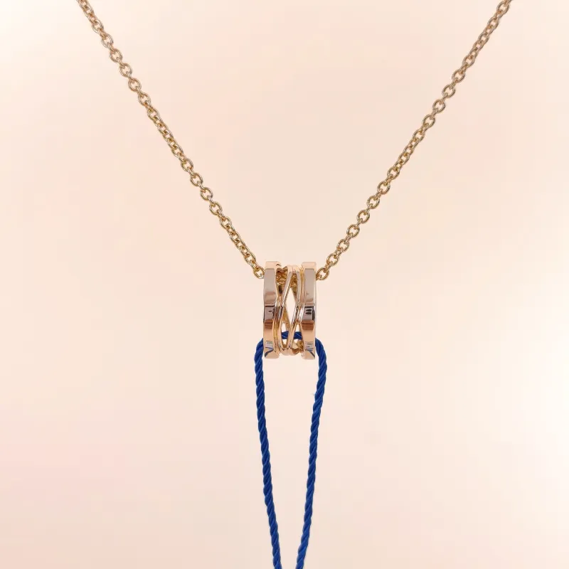 Bvlgari Pendant B.ZERO1Collection Pendant Rose Gold 18KR ose Gold One Size 46cm