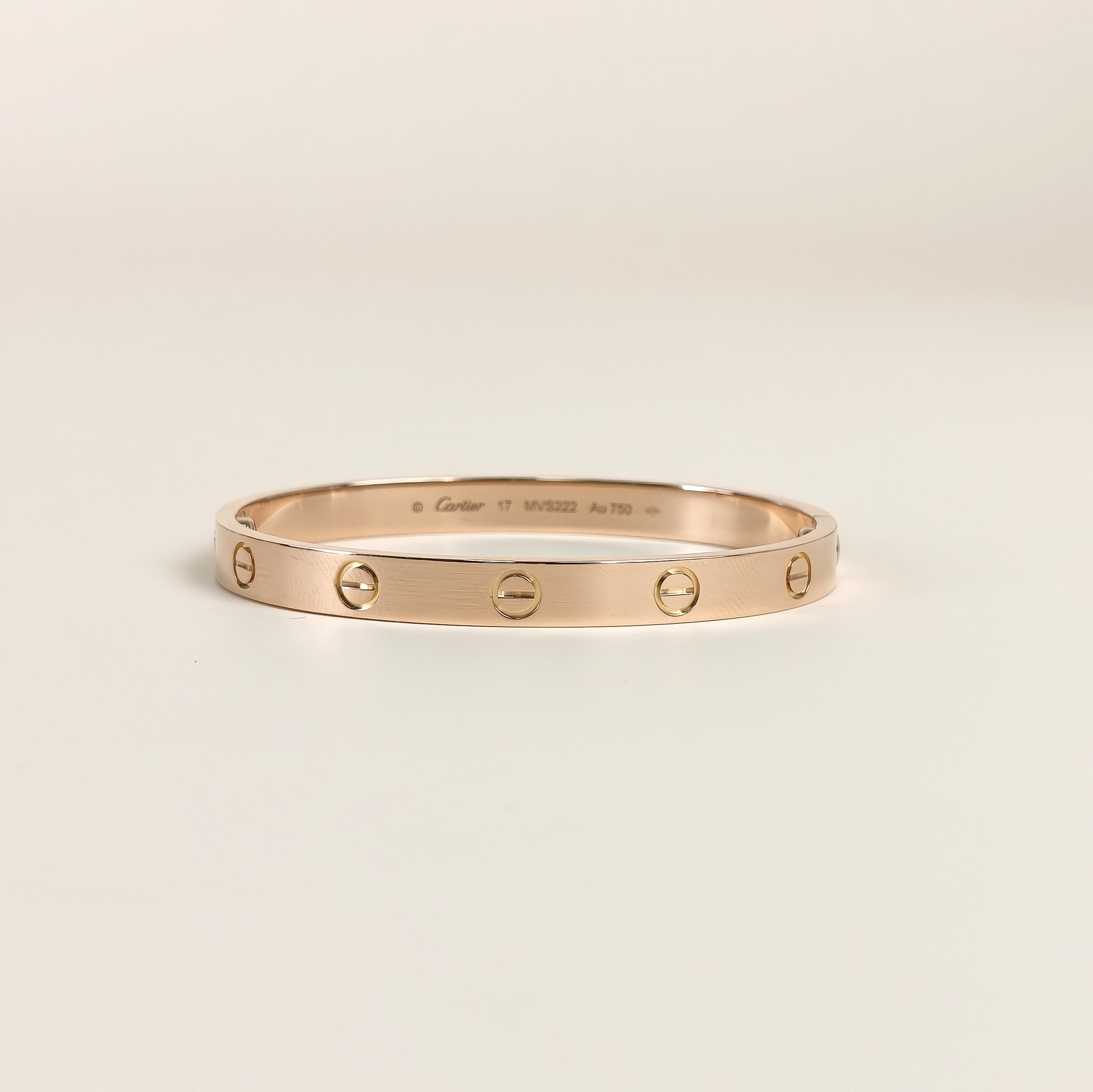 CARTIER Bangle Love Yellow Gold 18KY ellow Gold Edition 6.1 17