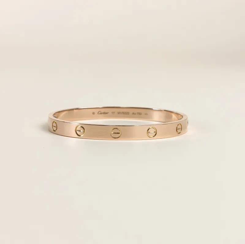 CARTIER Bangle Love Yellow Gold 18KY ellow Gold Edition 6.1 17