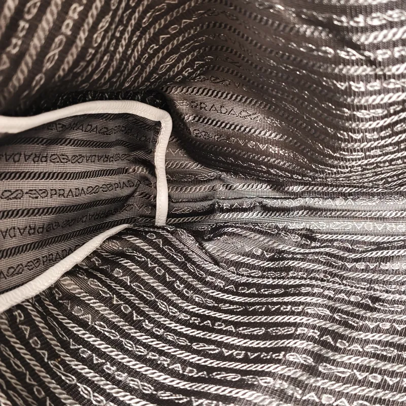 PRADA Top Handle Bag Tote Bag Grey Calfskin One Size36 × 11 × 35 cm — detail view 10 of 13