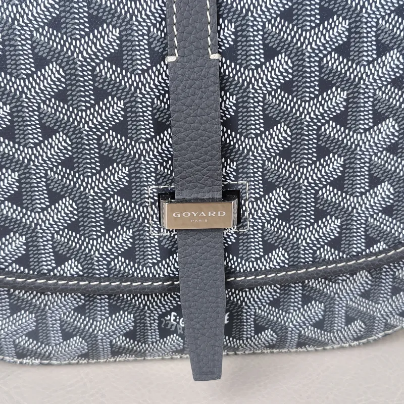 GOYARD Crossbody Bag BELVEDERE Messenger Bag Grey PVC Small 22 × 7 × 16 cm — detail view 5 of 11