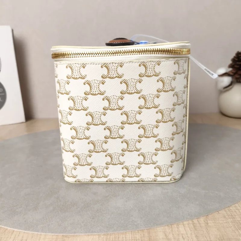 CELINE Cosmetic Bag White PVC One Size18 × 14.5 × 15 cm — detail view 4 of 15