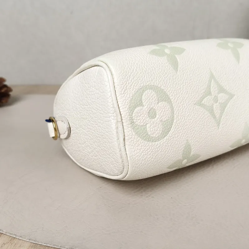 Louis Vuitton Crossbody Bag Speedy Nano White · Green Monogram Empreinte Embossed Calfskin nano 16 × 7.5 × 10 cm — detail view 1 of 11