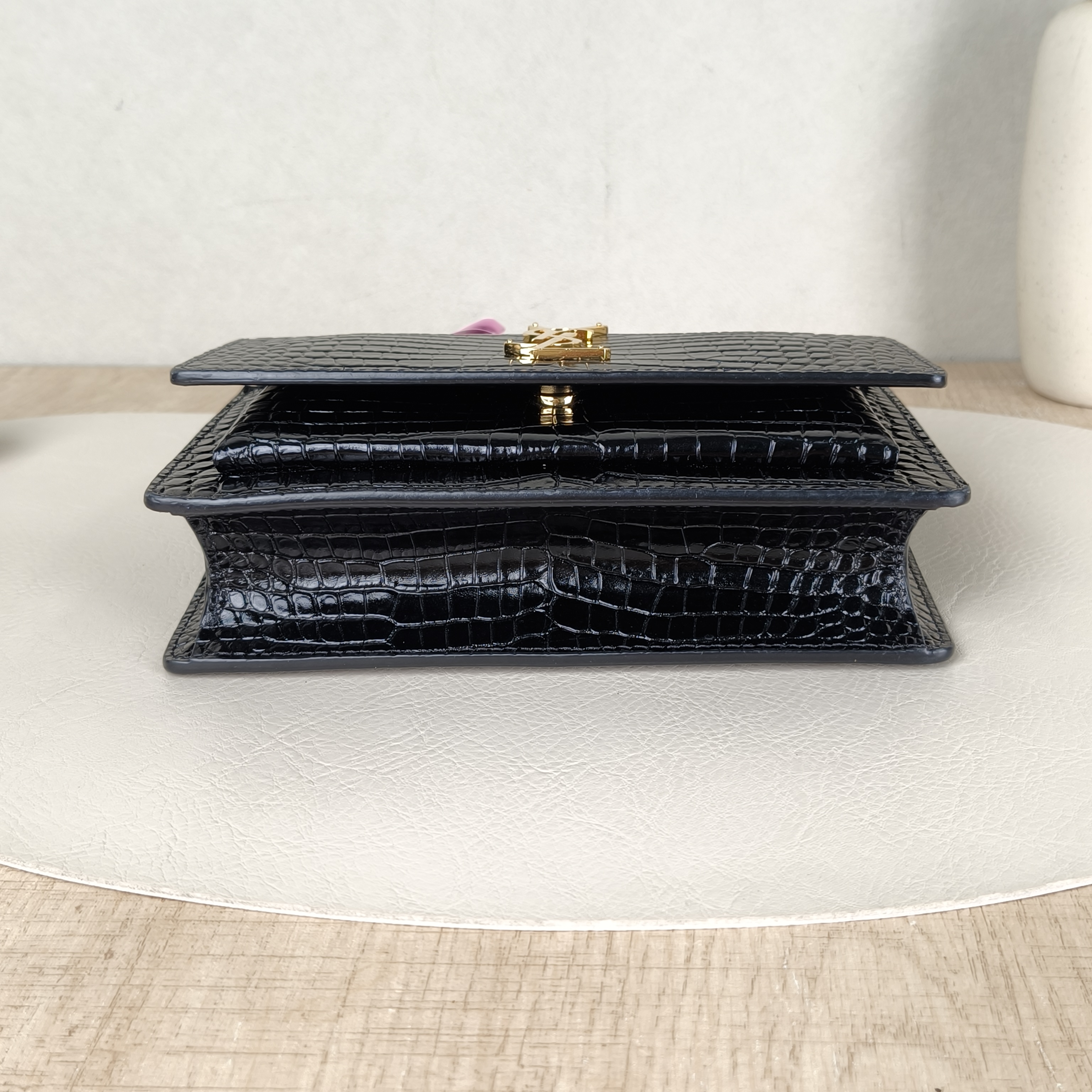 SAINT LAURENT Crossbody Bag SUNSET Wallet Black CC alfskin19 × 5.5 × 14 cm — cover view 5 of 5